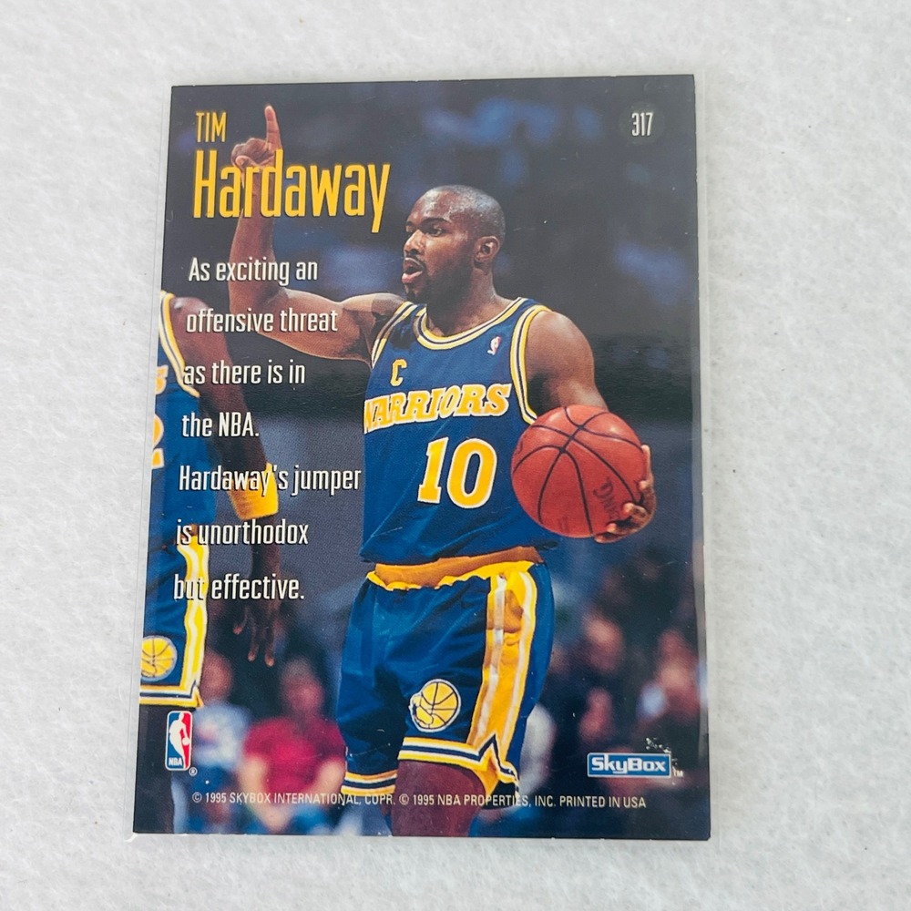1995 SkyBox Tim Hardaway Golden State Warriors Sky Shots Card 317 NBA Basketball